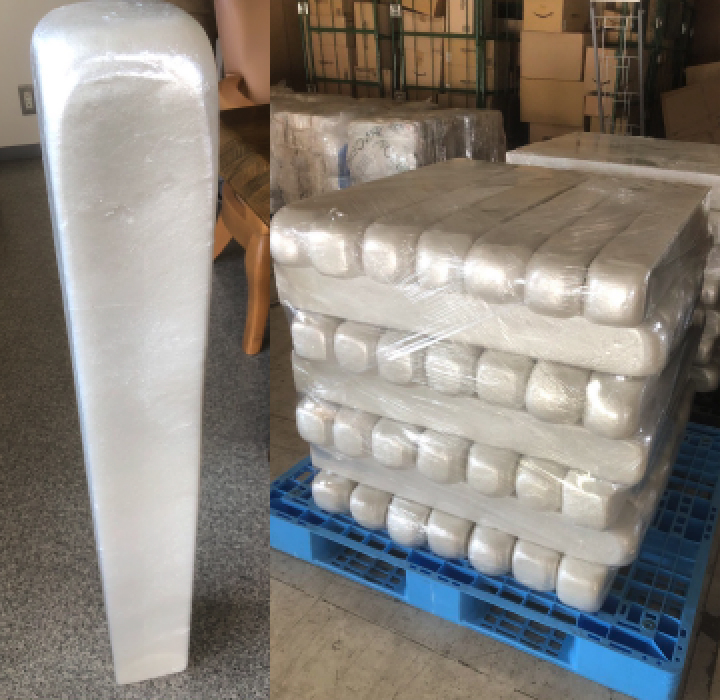 インゴット化された発泡スチロールの画像